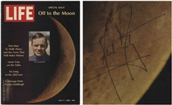 Neil Armstrong Signed Life Magazine From 1969 -- Uninscribed -- With Steve Zarelli COA